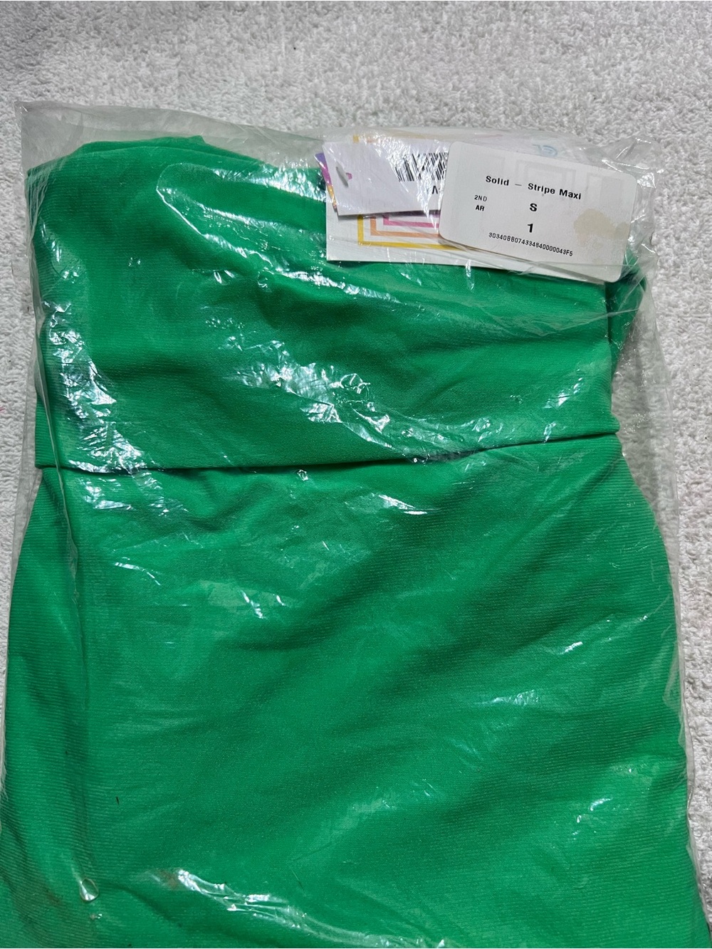 LuLaRoe Maxi Skirt Solid Green Small S Foldover Waist Stretch NWT